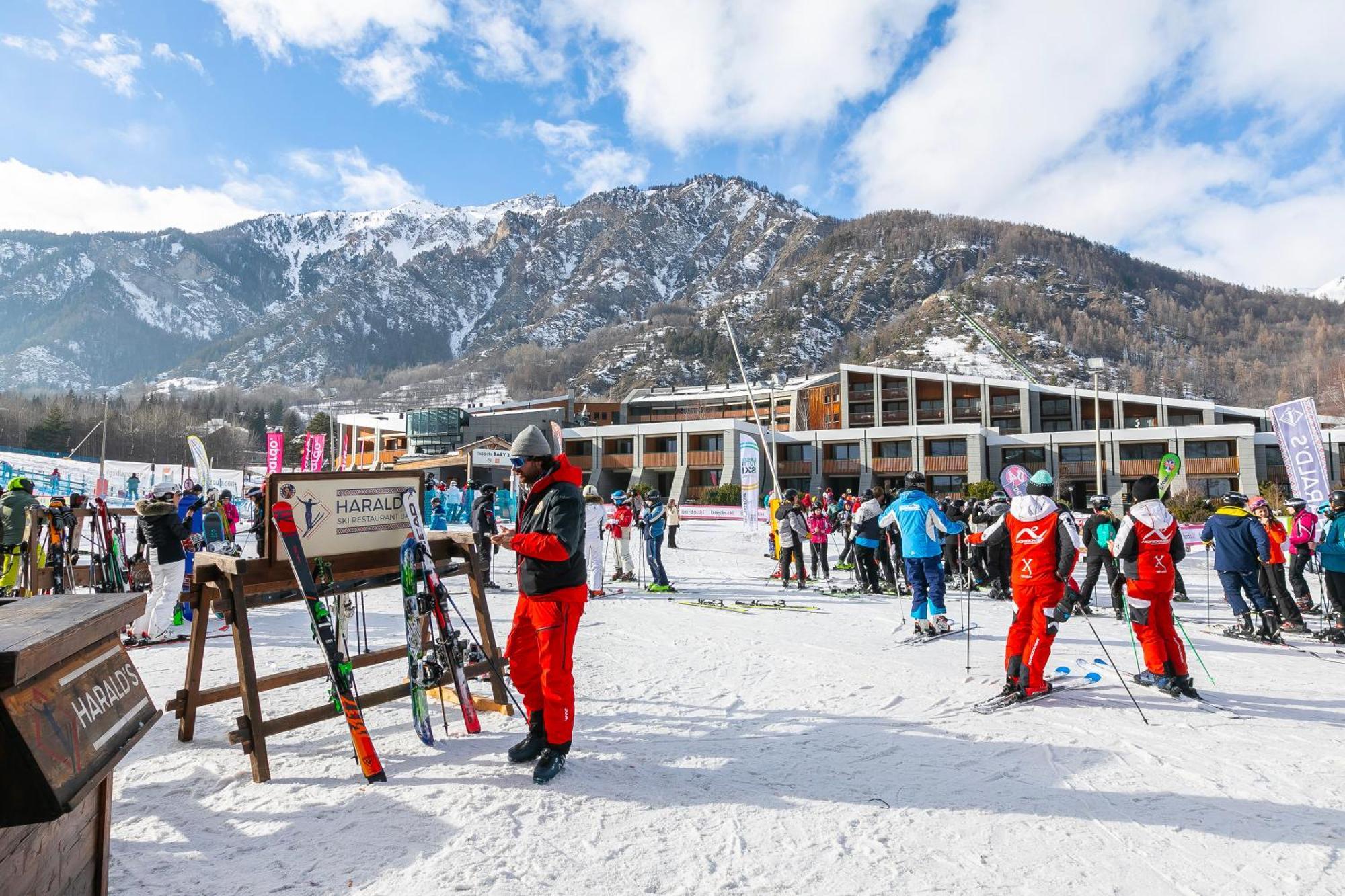 La Marmotta Campo Smith On The Ski Slopes - Happy Rentals บาร์โดเนกเกีย ภายนอก รูปภาพ